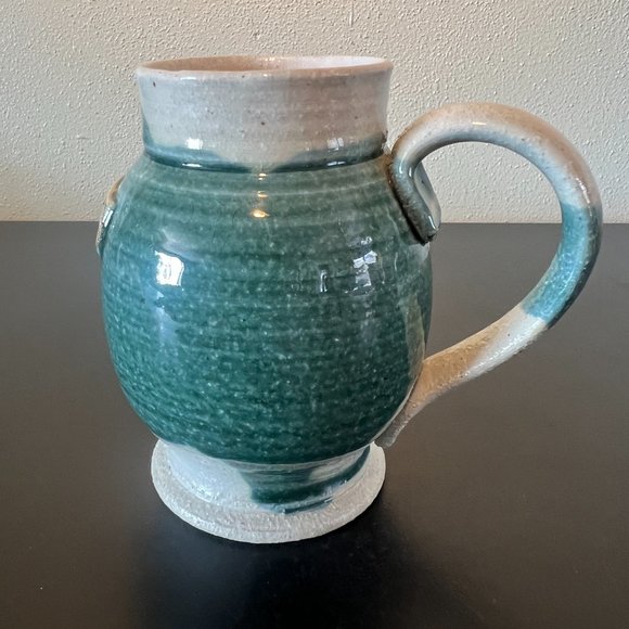 Handcrafted Drip Glaze Pottery Mug ~ Door County, Wisconsin ~ Artist Signed - Picture 3 of 7